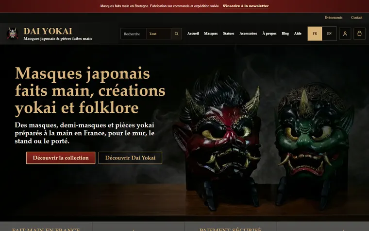 Dai Yokai homepage screenshot